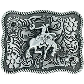 Bull Riding Rodeo Belt Buckle