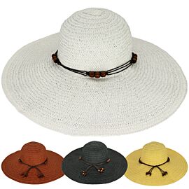An exquisite range of summer beach floppy straw hats for women at wholesale prices from buy4store