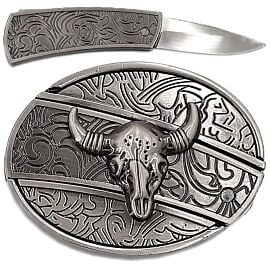 Belt Buckle Wholesaler - Bull Knife Belt Buckle