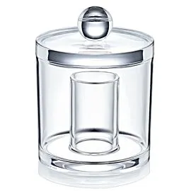 Wholesale Makeup Organizers – Round Cotton Dispenser Jar | 24 pcs
