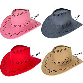 Fancy Retro Rodeo Wild West Cowboy Hat Set Mix Color in Wholesale