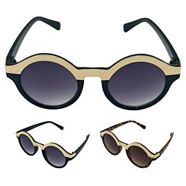 two tone round sunglasses for adults