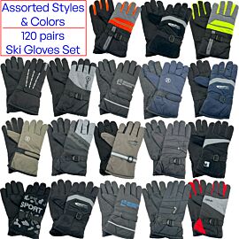 Wholesale Ski Gloves in Bulk - Gloves set for Men