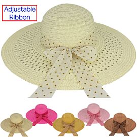 Wholesale Beach Hats with Assorted Colors - Breathable Design Mesh Band
