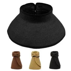 Wholesale Foldable Bowtie Sun Visor Hats for Women-1
