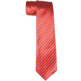 Corbata Vestido Ancha Líneas Rojas