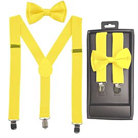 Yellow Kid Bowtie and Suspenders Set - Buy in Bulk-3