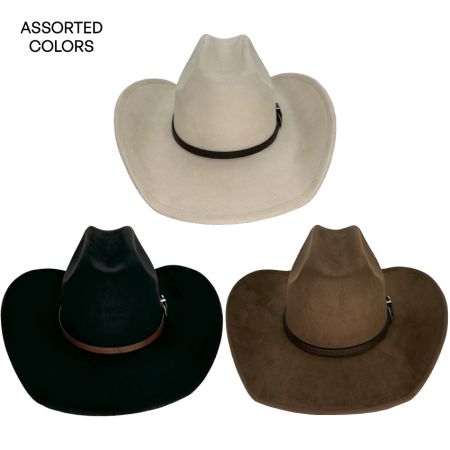 Wholesale Blank Cowboy Hats Brown Felt Cowboy Hats