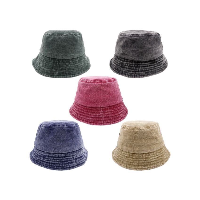 Wholesale Men's Cotton Sun Bucket Hat