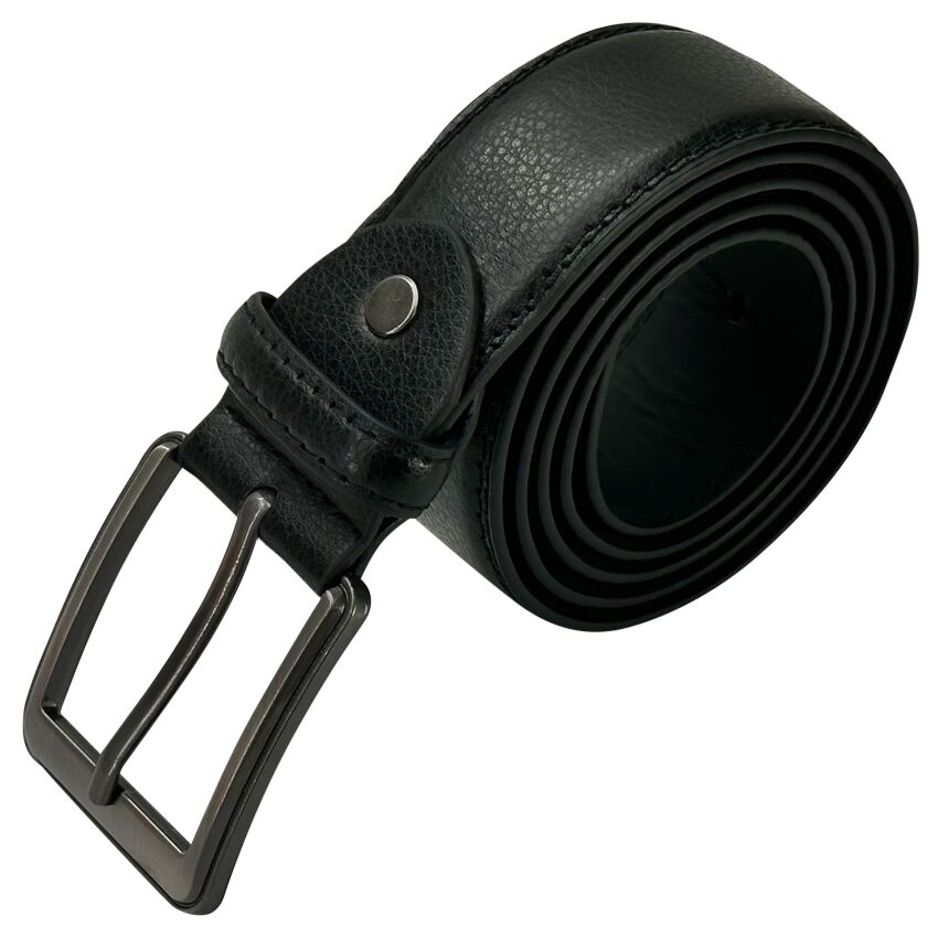 Wholesale Men's Classic Midnight Black Leather Belt