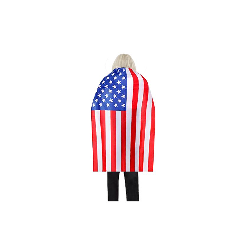 Wearable American Flag Cape in Bulk