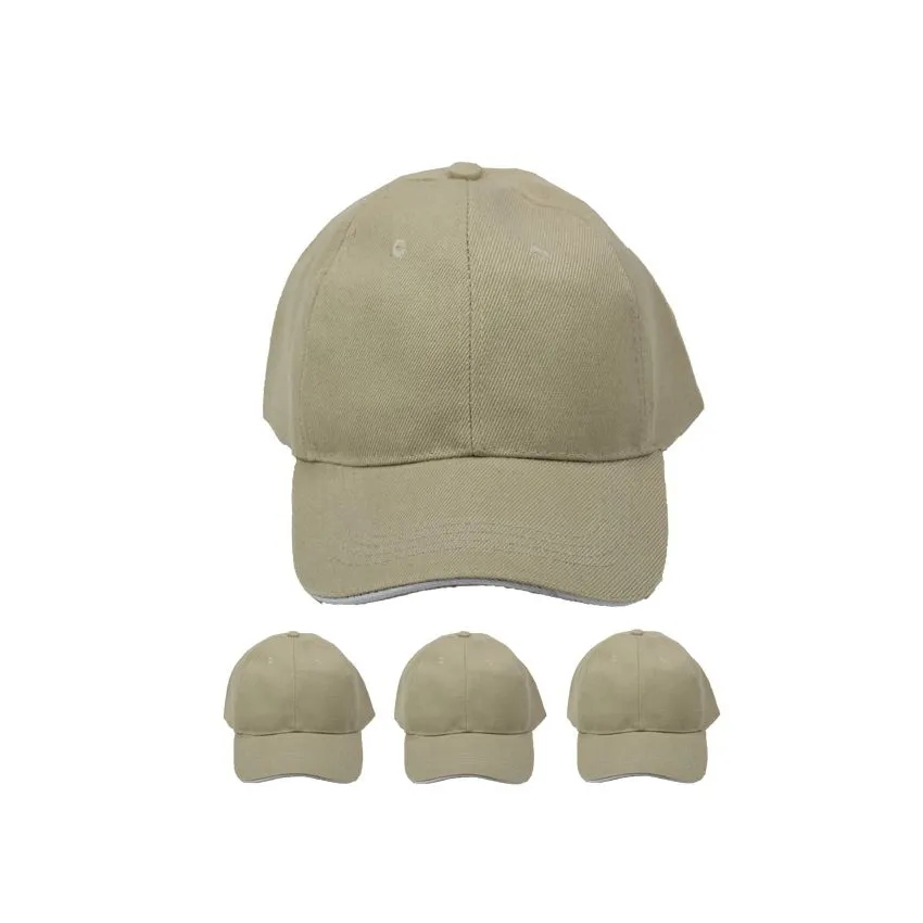 Plain Cream Baseball Cap