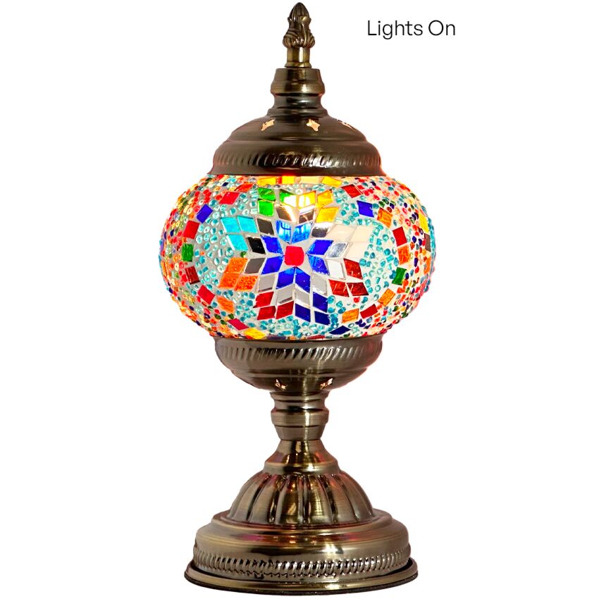 Wholesale Turkish Mosaic Lamps Colorful Blossom