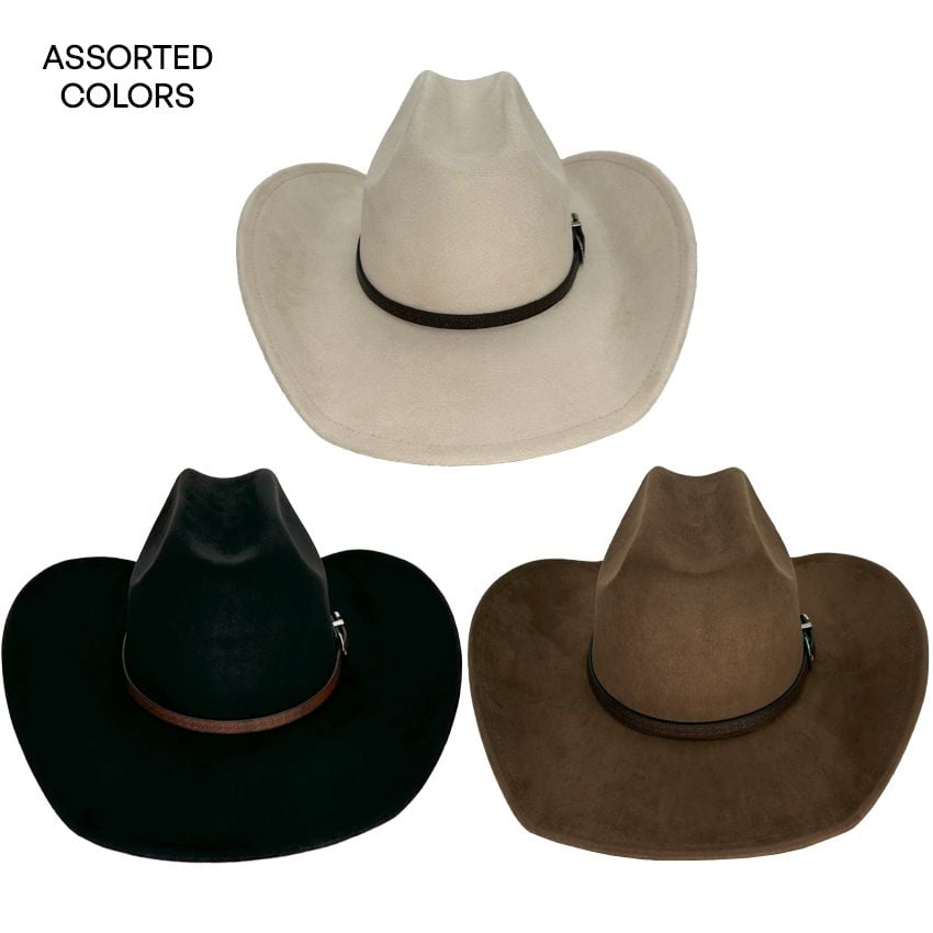Wholesale Blank Cowboy Hats - Brown Felt Cowboy Hats