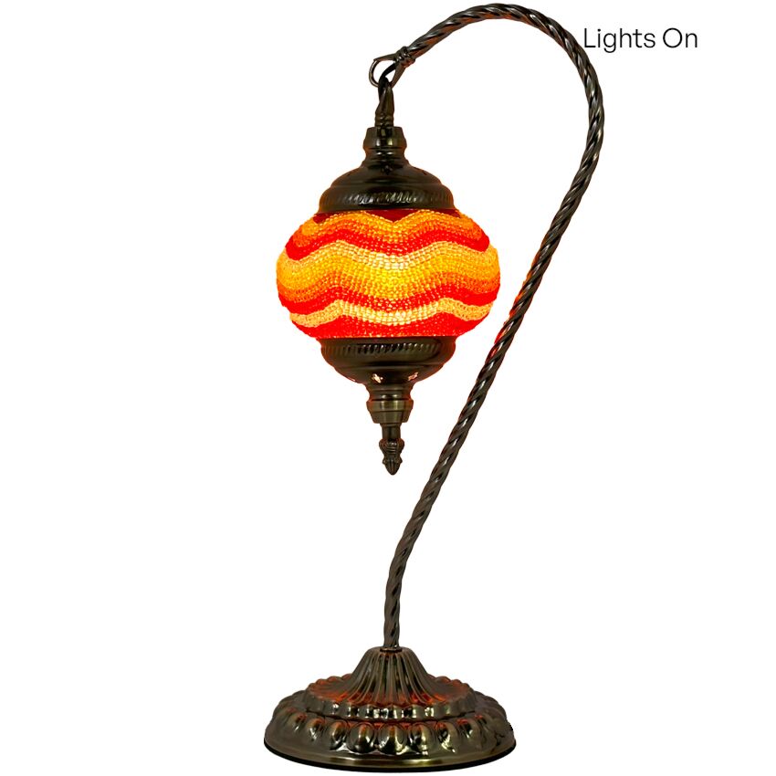 Orange Mosaic Lamps Unique Designs, Wholesale Prices!