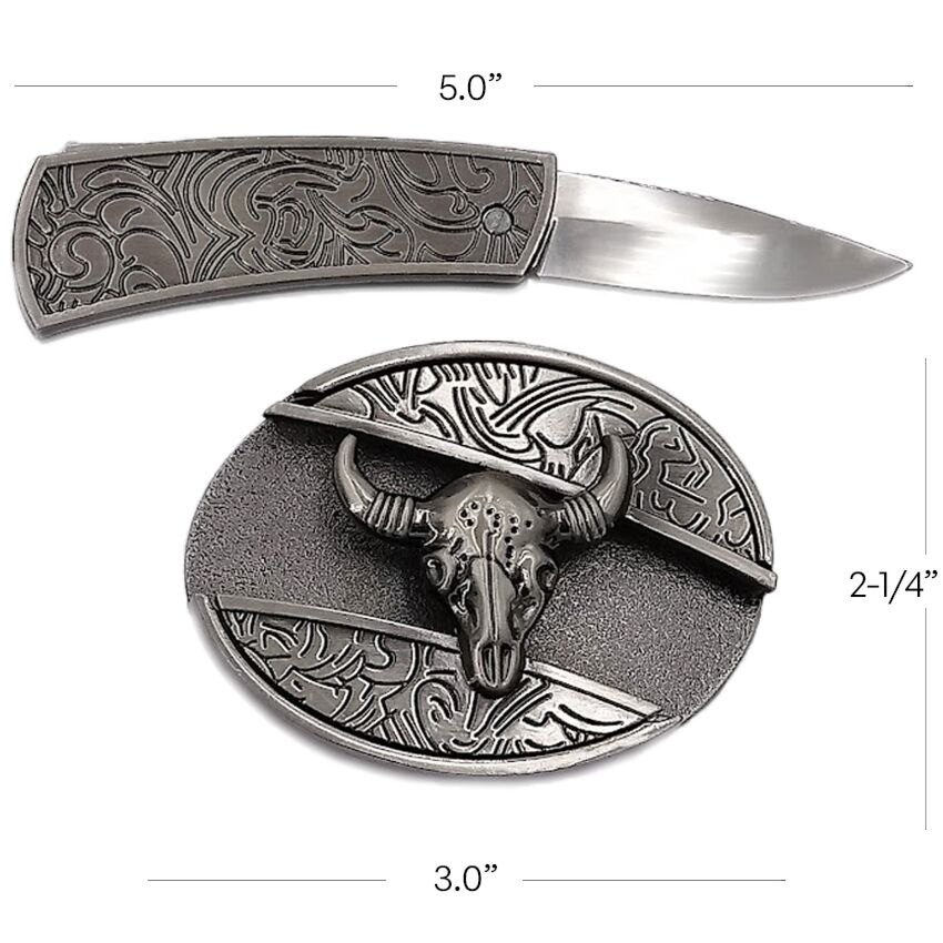 Bull Knife Belt Buckle Wholesale Discounts Available