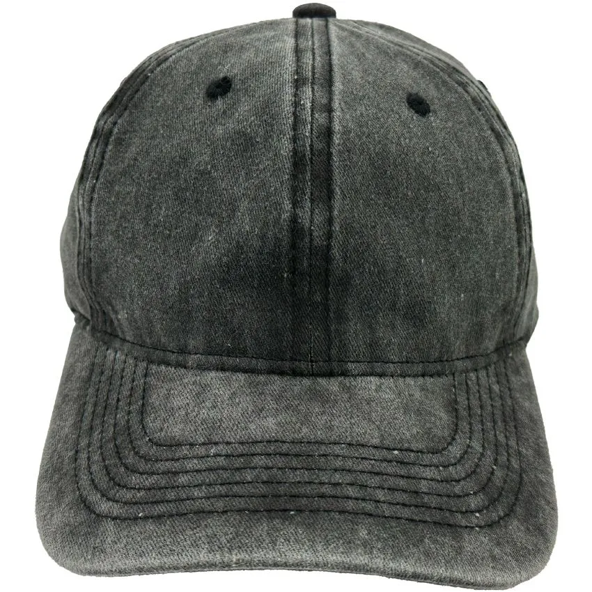 Blank Fitted Caps Wholesale Black Vintage