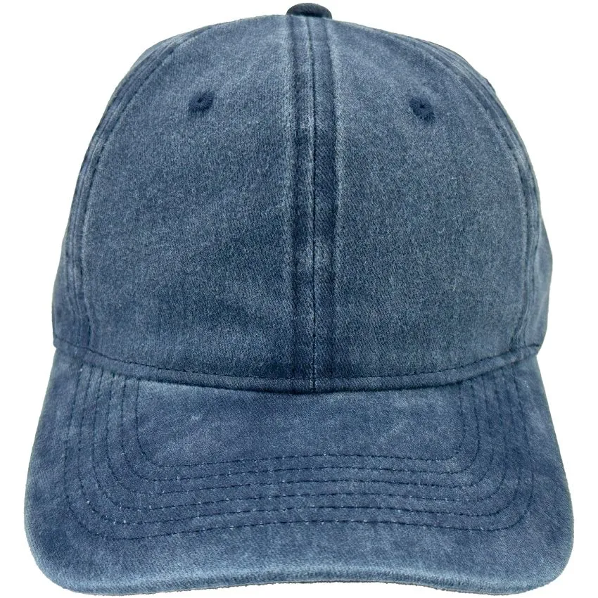 Navy Blue Plain Caps Blank Vintage Dad Hats