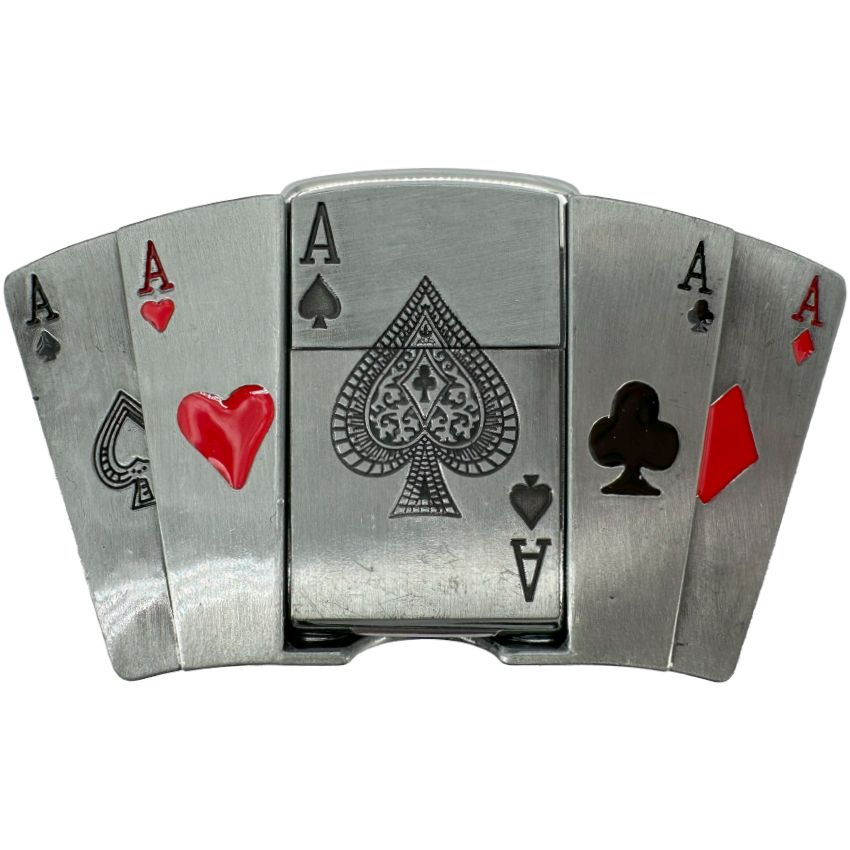Wholesale Lighter Buckles in Bulk Playing Card Design