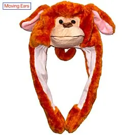 Animal Hat with Moving Ears - Wholesale Monkey Hats