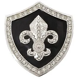 shield-silver-fleur-de-lis-  display picture 1