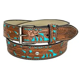 western-leather-belt-with-  display picture 1