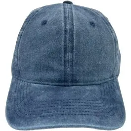 Wholesale Plain Caps Vintage Navy Blue