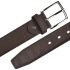Men's Unique Patterned Dark Brown Leather Belt - Mixed Sizes