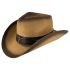 Adjustable Western Cowboy Hat with Bull Band in Paper Straw