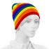 Rainbow Pattern Beanie Hat