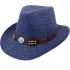 Navy Blue Straw Paper Western Cowboy Hat