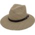 Men's Straw Summer Hat - Wide Brim Hat with Black Strip