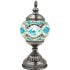Silver Blue Turkish Mosaic Lamp - Without Bulb