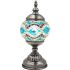 Silver Blue Turkish Mosaic Lamp - Without Bulb