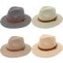 Leather Band Flat Brim Straw Summer Hat