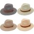 Leather Band Flat Brim Straw Summer Hat