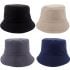 Bulk Kid's Unisex Plain Colors Summer Bucket Hat