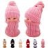 Braid Knitting Beanie and Scarf Set Winter Hats for Women