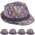 Sparkling Irish Sequin Trilby Fedora Party Hat