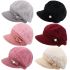 Women's Beanie Bow with Visor Winter Hats
