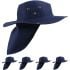 Navy Blue Camping Boonie Hat for Men - Quick Dry Hat with Neck Flap