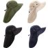 Plain Color Camping Neck Flap Boonie Hat for Men - Quick Dry Hat