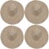 Natural Palm Straw Summer Sun Hat for Men - Wide Brim Hat