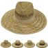 Raffia Straw Summer Hat for Men - Wide Brim Lightweight Sun Hat