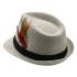 Cream Color Trilby Fedora Hat