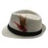 Cream Color Trilby Fedora Hat