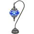 Blue Diamond Handmade Mosaic Lamp with Swan Neck Style - Without Bulb