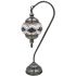 Gold Diamonds Handmade Turkish style Lamp with Swan Neck Style - Without Bulb