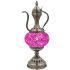 Purple Dreams Turkish Mosaic Lamp with Teapot Design - Without Bulb