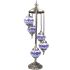 Blue Diamonds Turkish Floor Lamps with 5 Globes - Without Bulb